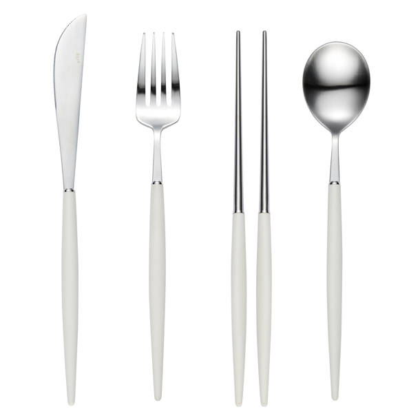 Studio Nova Stainless Steel Chopstick Set, Silver & Reviews Wayfair